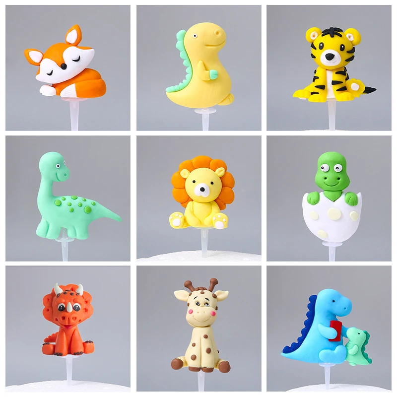 Животные торт Топпер динозавр Детские динозавры украшения на день рождения Дети