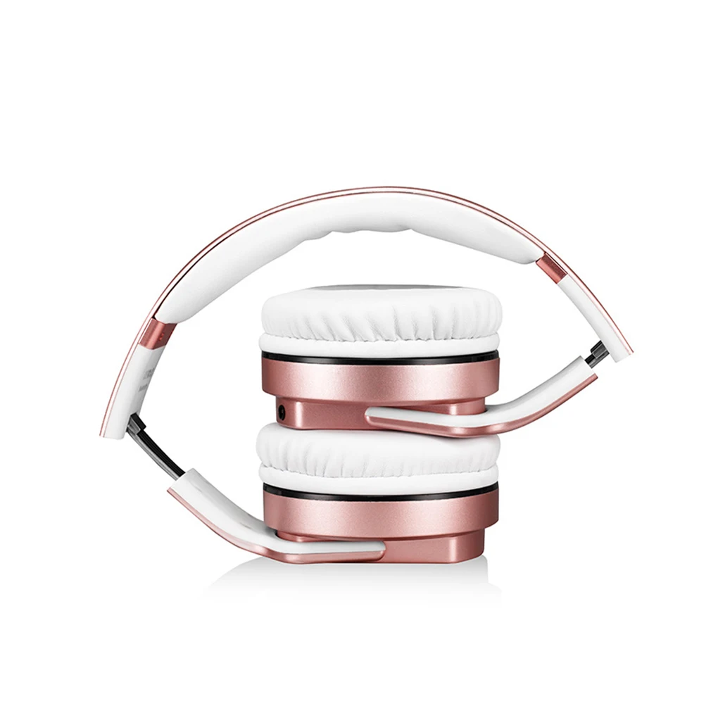 

Wireless Headphone Telescopic Stereo Computer Accessories Head-mounted Gaming PU Earmuffs Noise Reduction Headset PC Tablet Red