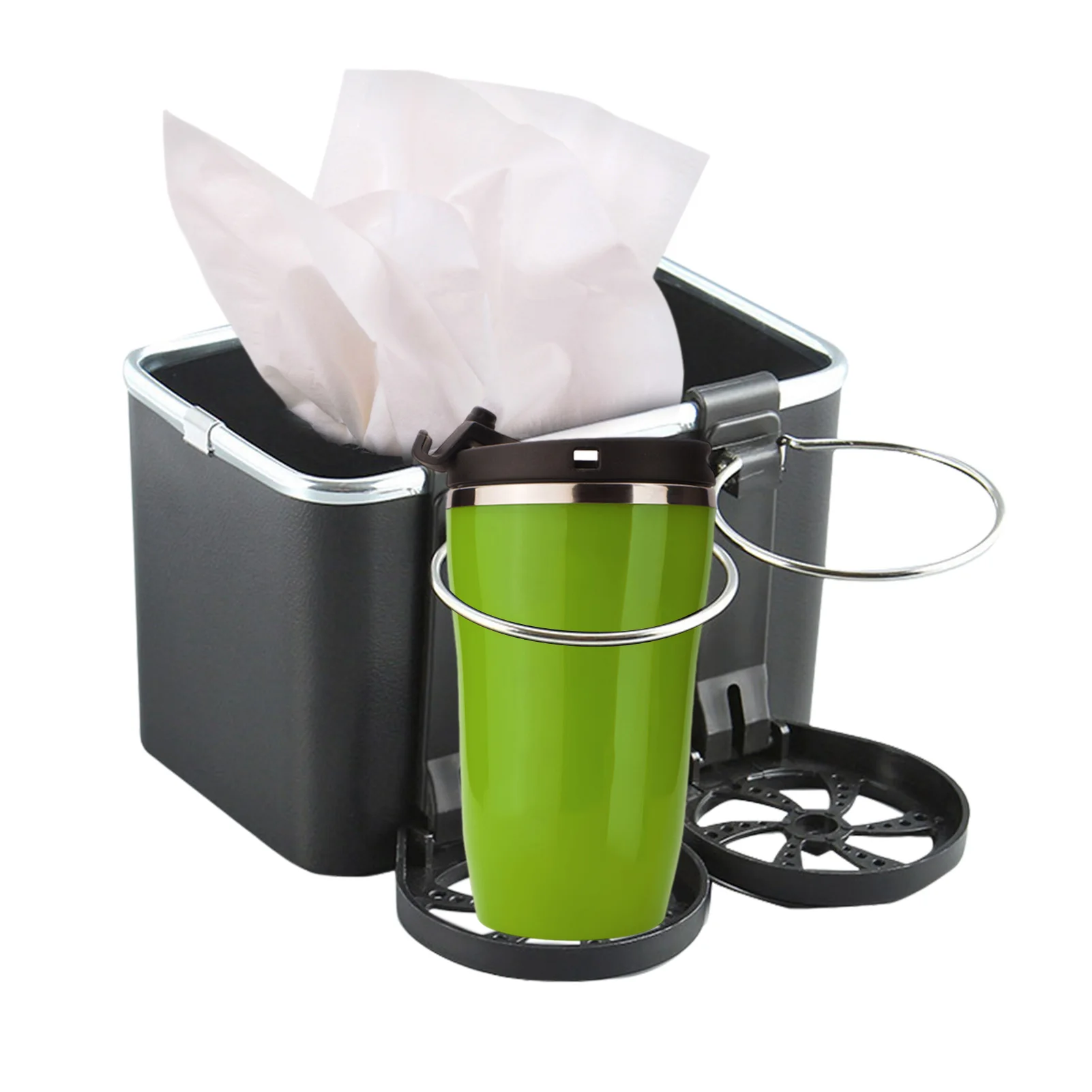 

Car Armrest Storage Box Upgrade Box Water Cup Holder Vehicle-Mounted Tissue Coffee Cup Drink Holder Box Multifunctional Car