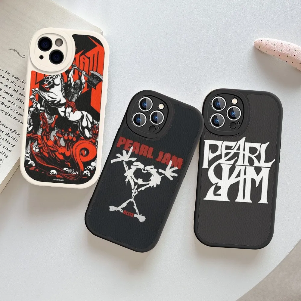 Banda P-Pearl J-Jam Ten Art Rock Чехол для телефона из жесткой кожи iPhone 16 15 14 13 12 Mini 11 Pro Max Xs X Xr 7 8