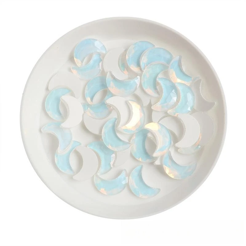 7*10 мм Moon Boutique мокко желе с плоским дном искусство для ногтей искусственное стекло