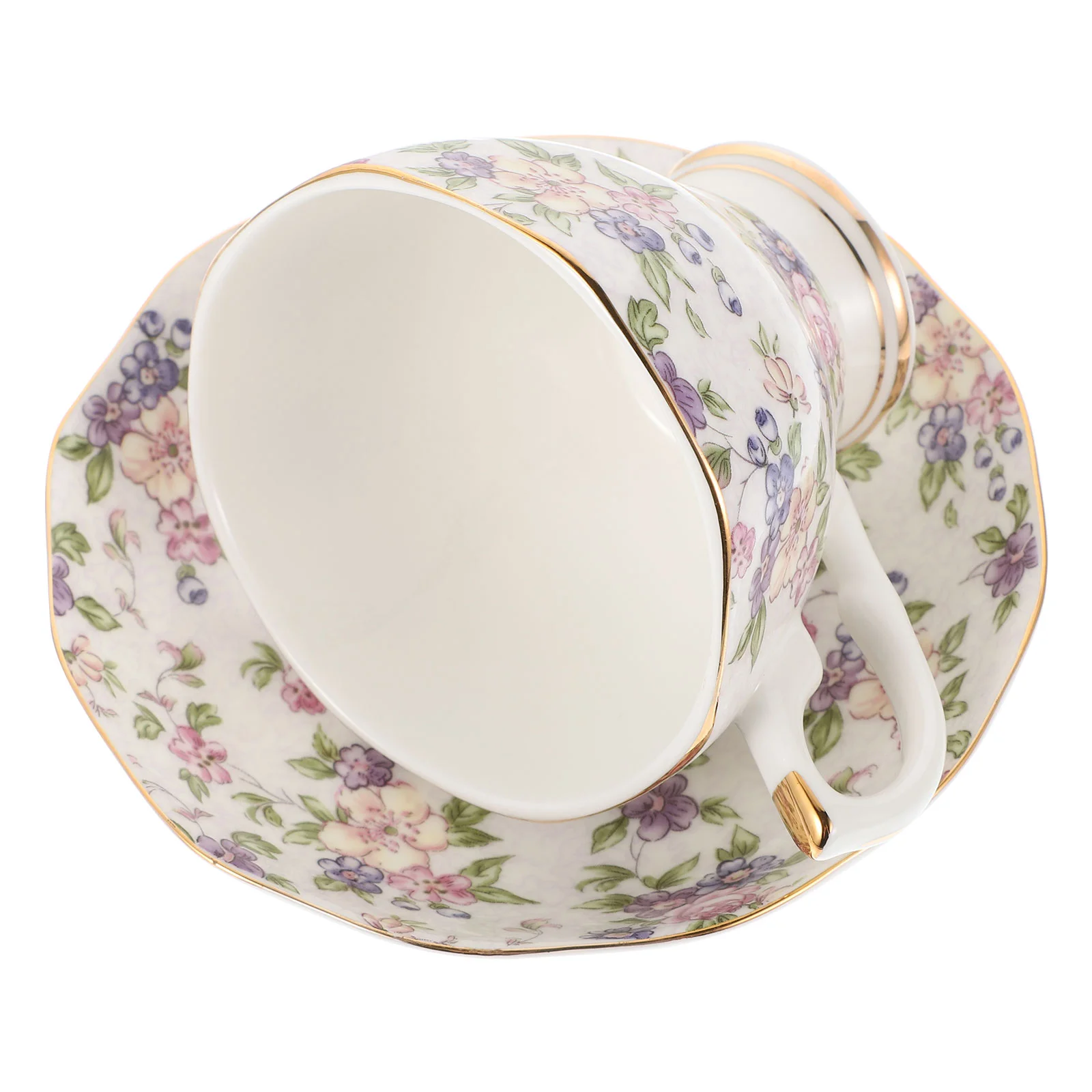 

Coffee Cup Cups Porcelain Mugs Mug Cappuccino Tea Set Flower Hot Style Europeansaucers Chocolate Ceramiciced Oatmeal Saucer