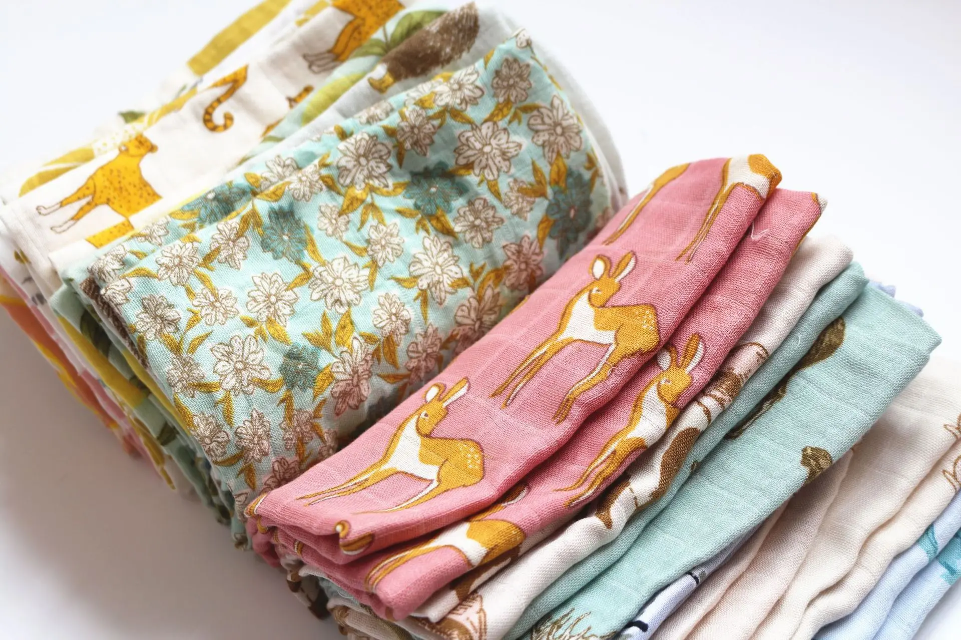 

5 pcs Baby products 60 * 60cm newborn soft organic cotton baby blanket cotton swaddling cloth nursing burp cloth towel scarf
