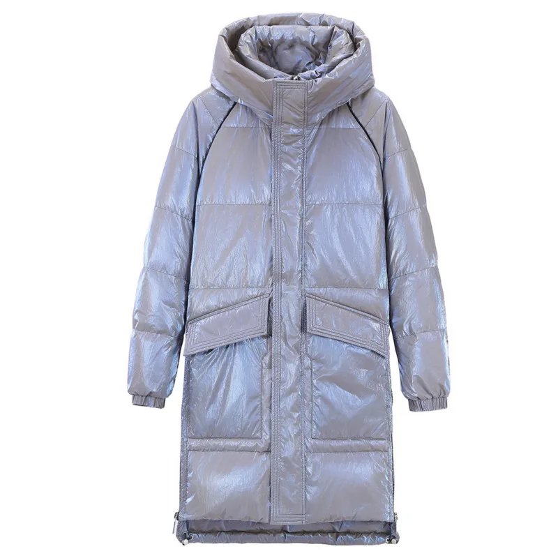 Winter Jacket Men Warm Fashion Oversized Long Down Jacket Men Streetwear Loose Thickened Hooded Coat Mens Parker Clothes M-4XL