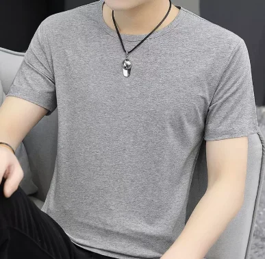 

1872-33.31 T Shirt for Men Low Cut Scoop Ne Tail Short Sleeve