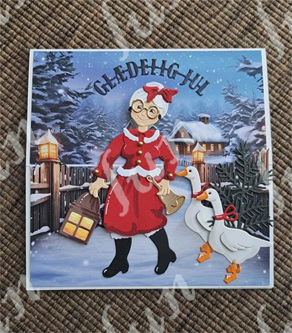 Мам рождественское Платье Ремесло металлические Вырубные штампы форма для