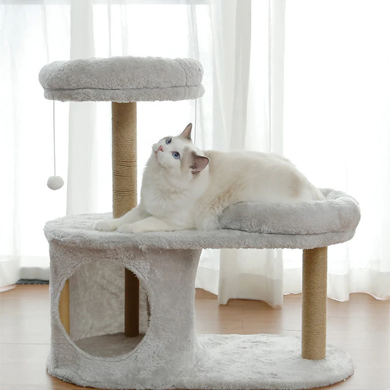 

Pet Furniture for Pets Soft and Comfortable Fully Enclosed Cat Nest Sisal Scratching Post Column Toys for Cats Beds and Houses