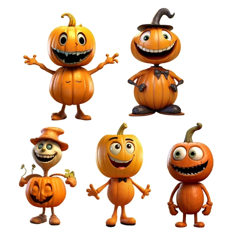 

Miniature Halloween Figurines Pumpkin Figurines Home Decorations Festival Resin 594C