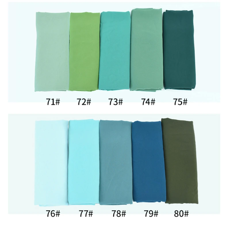 

Fabric Good Stitching Stitch Plain High Quality Premium Heavy Chiffon Sweet Hijab Scarf Malaysian Women's Scarves Hijabs Shawl
