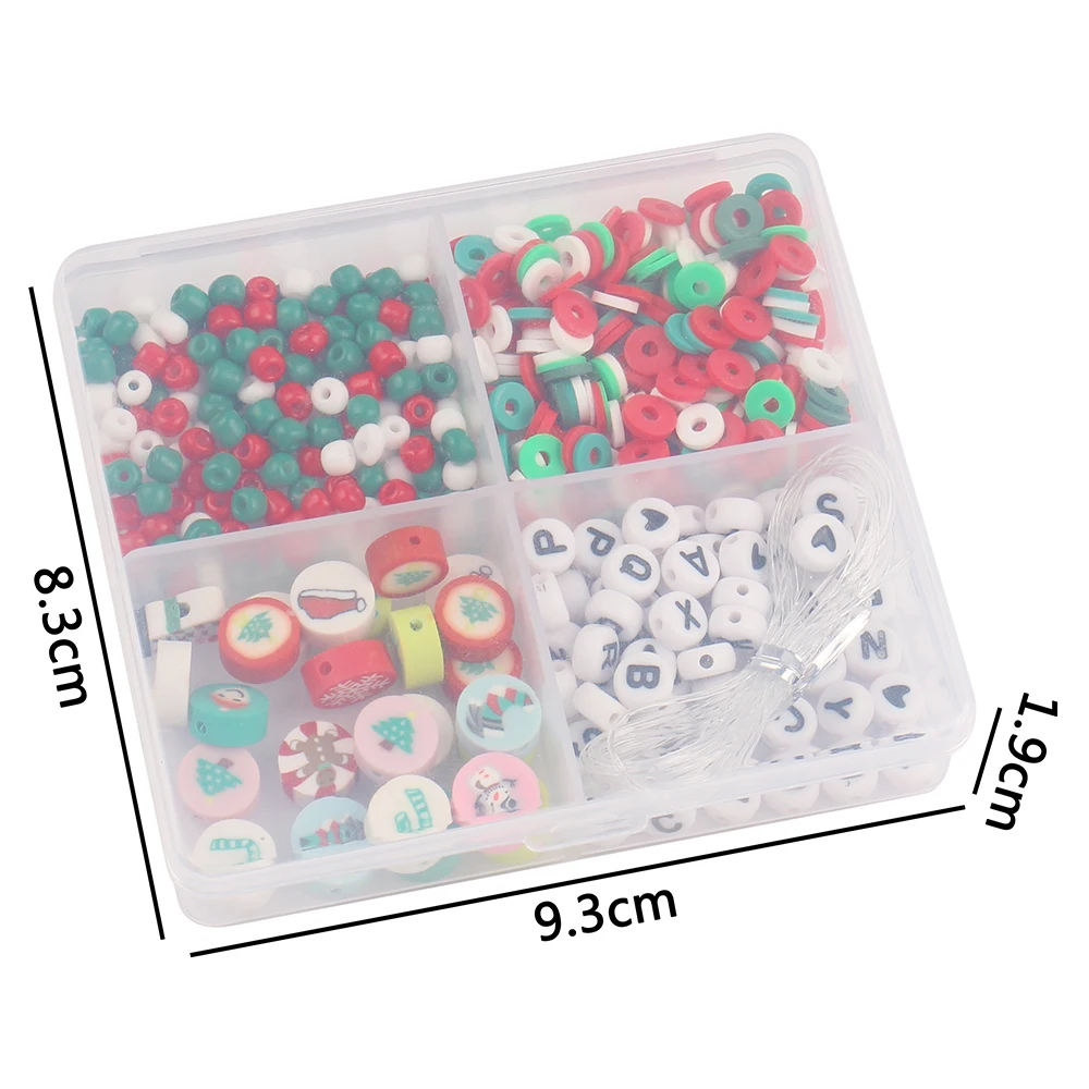 1 Коробка Бусины Из Полимерной Глины Стеклянные Акриловые С Буквами сделай Сам