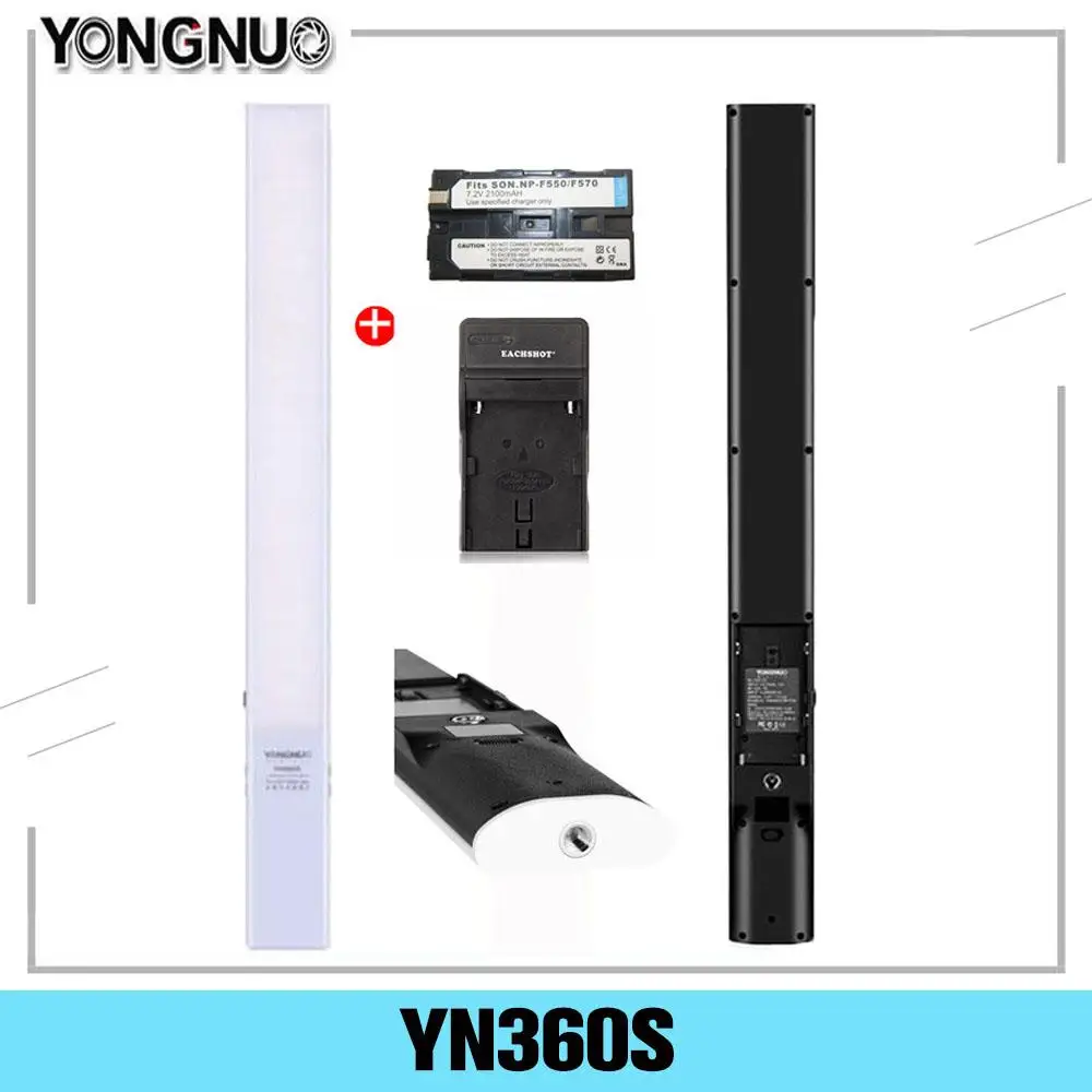 

YONGNUO YN360S Handheld Ice Stick LED Video Light 3200K-5500K Studio Photography Lamp Phone App Control For Photo 360 S Lighting