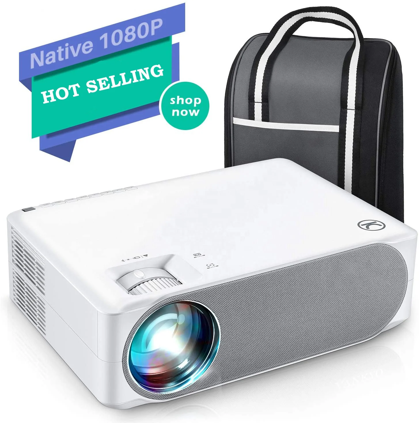 

[10 Year Factory OEM ODM] Hot Selling 6000 High Lumens Native 1080p Full HD LED LCD Home Theater Projector