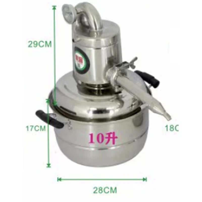 304 дистиллятор воды и спирта из нержавеющей стали на 10 л маленький бытовой набор