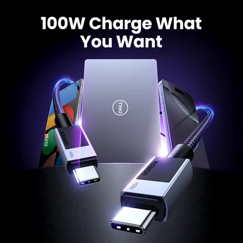 UGREEN USB-кабель типа c PD100W Кабель для быстрой зарядки для iPhone 15 16 Huawei Xiaomi 15 Кабель USB C для Macbook iPad