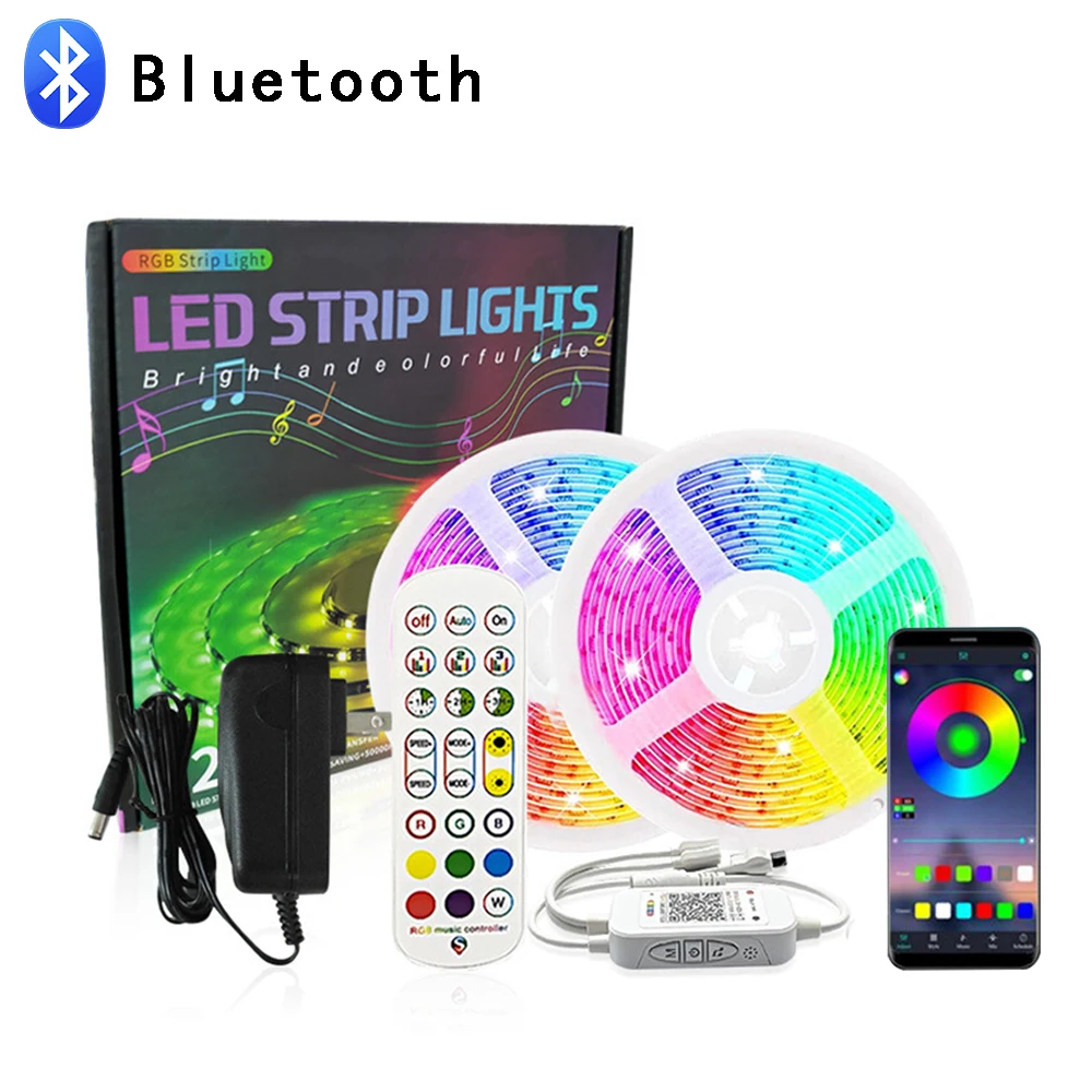 12v RGB Band Bluetooth Music Controller LED Light 5050 SMD Color Non-Waterproof Bar