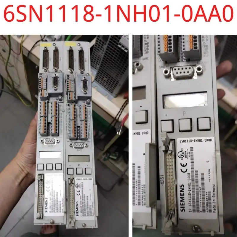 

used Siemens 6SN1118-1NH01-0AA0 SIMODRIVE 611 universal HR 2-axis Control Unit incremental encoder sin/cos 1 Vpp test ok