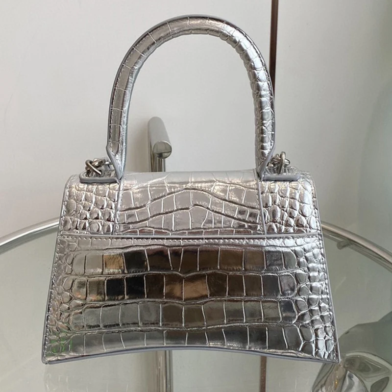 

Fashion luxury handbag hourglass shoulder bag Joker leather diagonal bag designer leisure bag solid color classic handbag