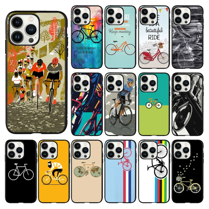 

Bike Cycling Art Phone Case For iphone 13 12 11 Pro Max Case For iphone 13 Pro XS MAX X XR SE2 8 7 Plus case