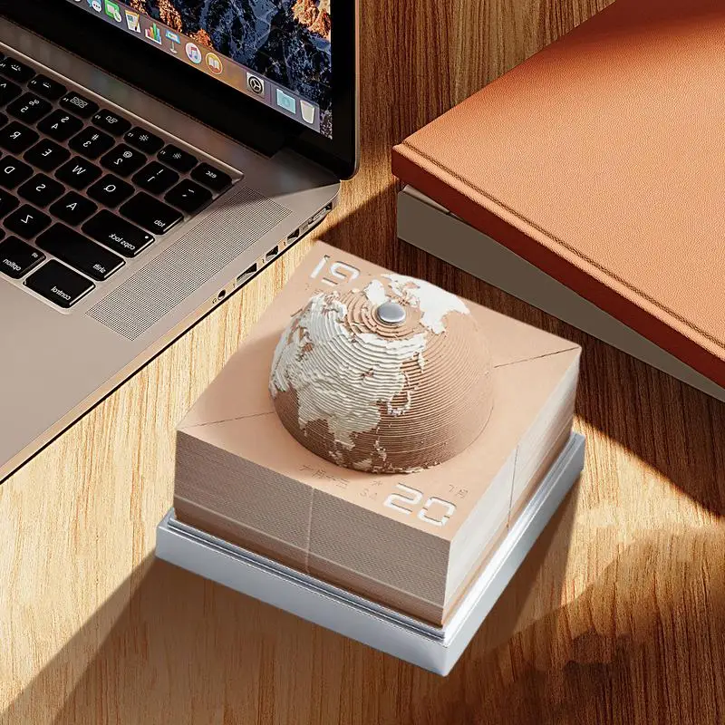 Земляной календарь 3D-календарь 2024 резьба по бумаге художественный блокнот