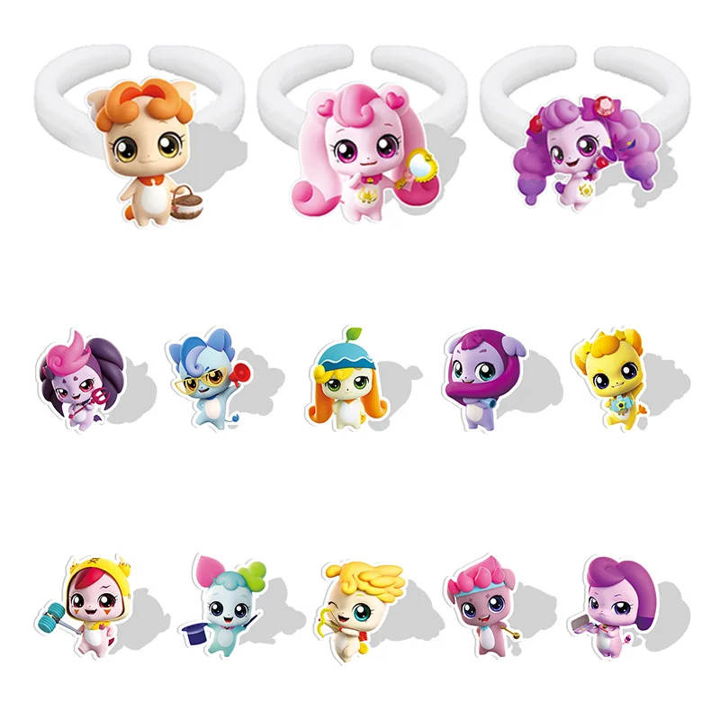 

Bandai Wonderful Mengke Cartoon White Ring Resin Epoxy Ring Party Accessories for Children Girls Gifts Jewelry Hot Popular MK269