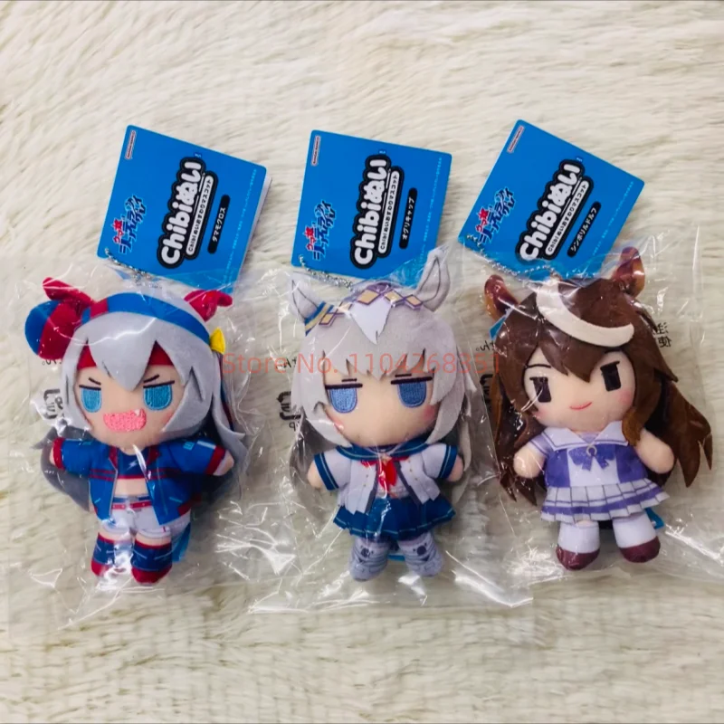 Фото Оригинальная коллекционная плюшевая кукла-подвеска BANDAI Umamusume Oguri Cap Tamamo Cross, 10 см, милая аниме-фигурка, игрушка-подарок №3