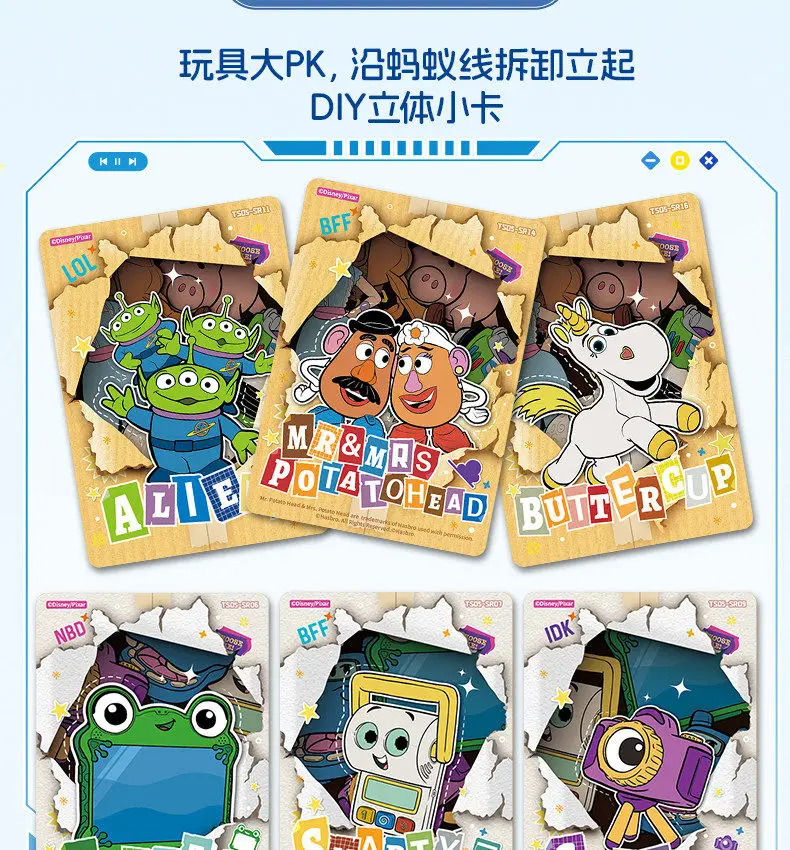 Оригинальные коллекционные карточки Disney Toy Story 5 Deluxe Edition 2026 года: Вуди, Базз Лайтер, аниме-фильм, сувениры, хобби, детские игрушки, подарки (art.: 3920dbdec91e1) - 3920dbdec91e1