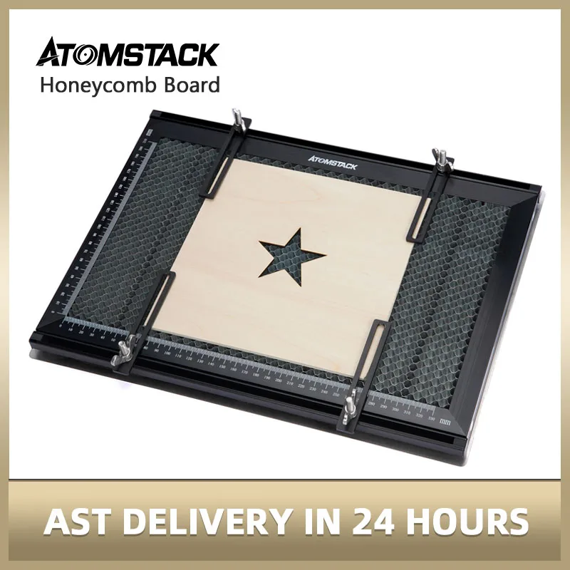 

Лазерный гравер ATOMSTACK S10 Pro, сотовая плата, Рабочая платформа 38x28,4x2 см для CO2, аксессуары