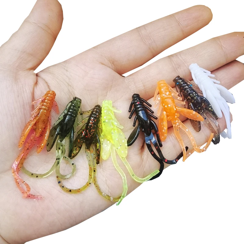 

Lures 20pcs 40mm 0.9g Soft Lure Fishing Lures shrimp Lobster Soft Plastic Lure Fishing Lures