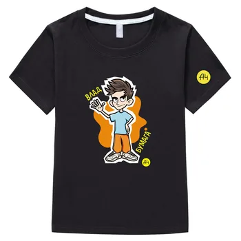 A4 Merch T Shirt Kids Clothes Child Boy Summer Boys Graphic Tee мерч а4 T-Shirts for Girls Casual 100% Cotton Teen Clothing 1