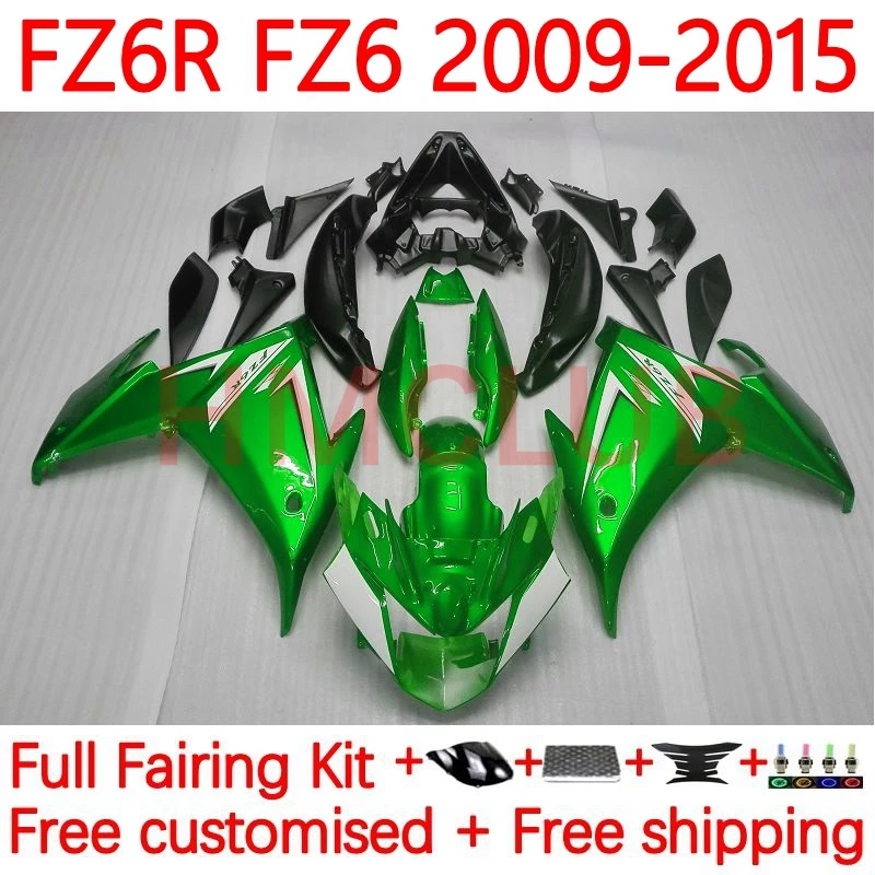 

Корпус для YAMAHA FZ6 R FZ 6R FZ-6R FZ6R 2009 2010 2011 2012 2013 FZ6N 09 10 11 12 13 14 15 обтекатель 31No. 2014 Металлический Зеленый