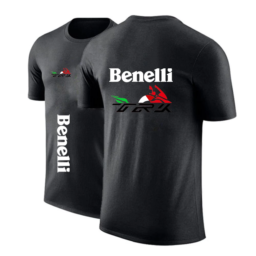 

Новинка, летняя рубашка-поло Benelli, Спортивная Свободная рубашка с короткими рукавами и принтом Европейского кода, быстросохнущая хлопковая ...