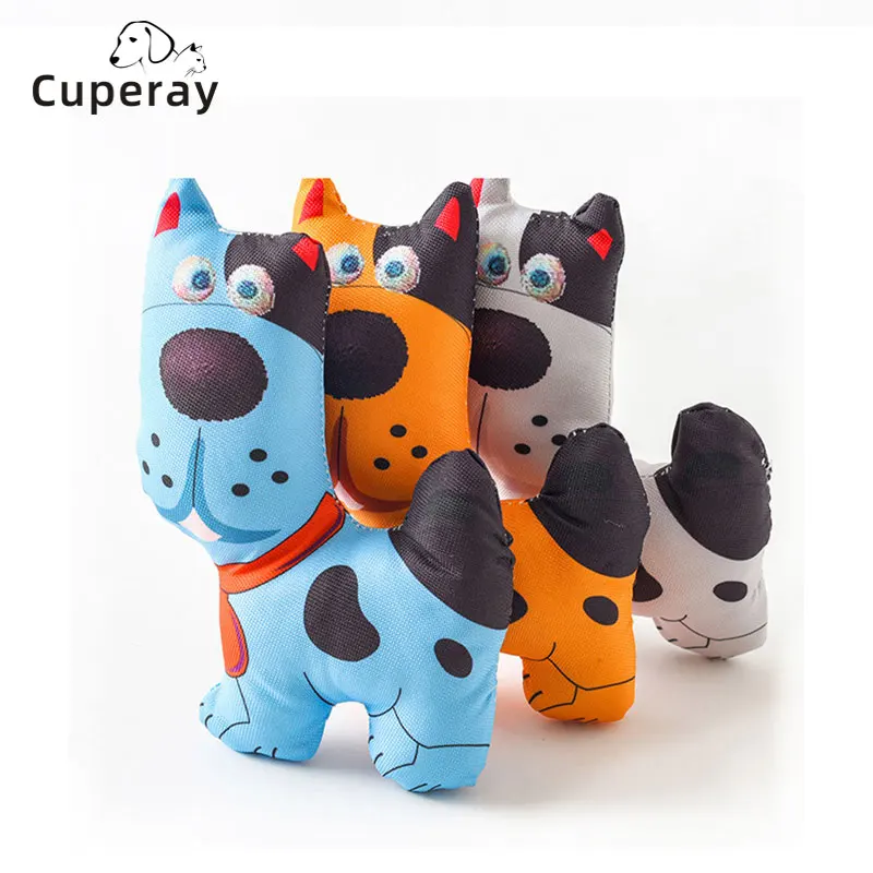 

Pet Squeak Toy Cartoon Doll Shape Fun Waterproof Bite-resistant Molar Interactive Game Dog Cat Training Toy PP Cotton Filling