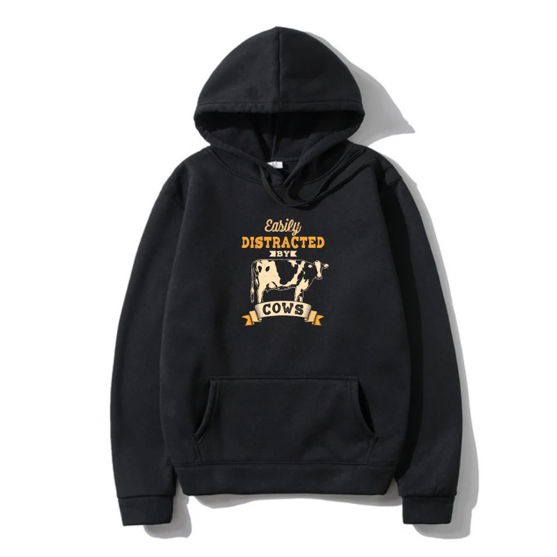 

Easily Distracted By Cows Cow Dairy Farmer Outerwear