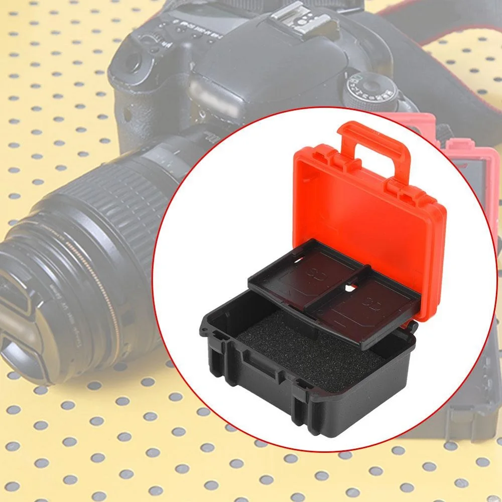 

ABS Camera Waterproof Battery Box for Canon LP-E6 LP-E17 Sony NP-FW50 NP-FZ100 Nikon EN-EL17 Battery TF CF XQD Memory card case