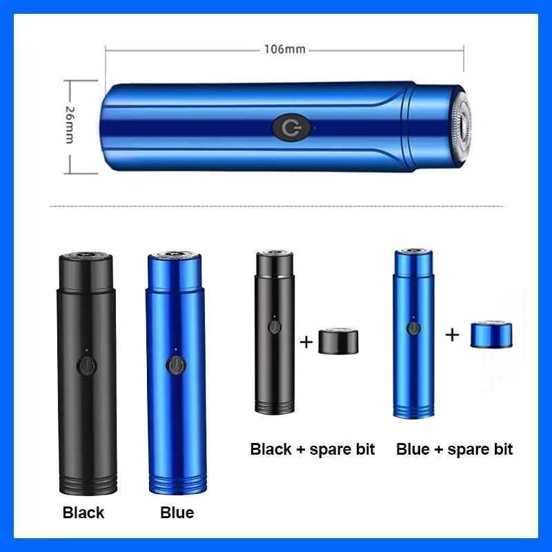 Mini Portable Electric Shaver USB Charging Shavers IPX7 Waterproof Pocket Razor Aluminum Alloy Fast Tool |