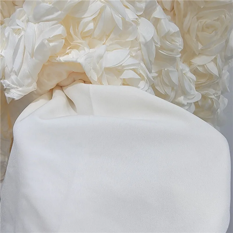 Женская эластичная юбка трапециевидной формы с 3D розой