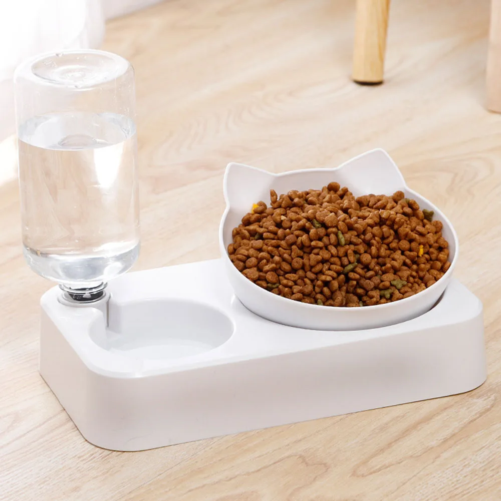 

Cat Bowl, Double Bowl, Automatic Drinking Water, Anti-overturn Rice Basin, Dog Basin, Food Basin, Water Bowl, Pet Products