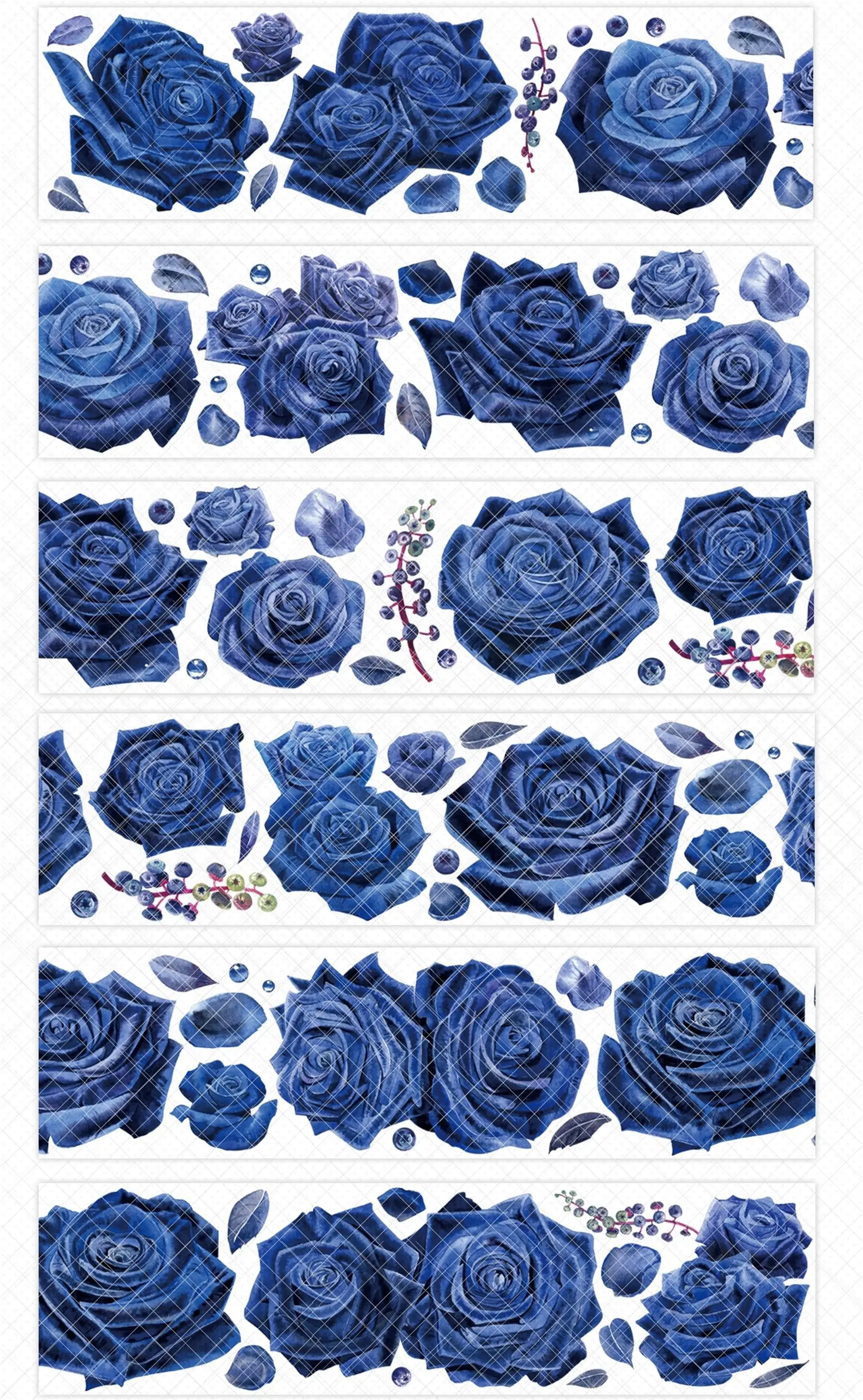 

5m/10m Blue Rose Shiny PET Tape