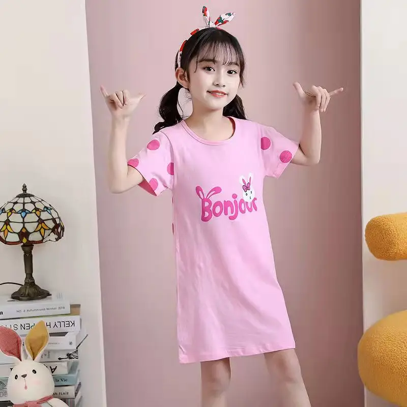 

Kids Girls Princess Summer Night Dress Children Pajamas Sleeing Dress For Teens Girl Cartoon Mermaid Nightgowns Baby Sleepwear