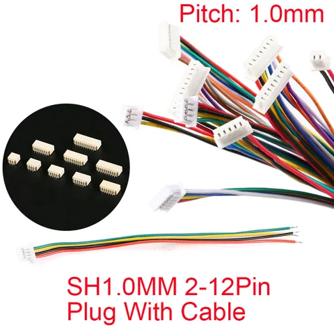 Проводной разъем SH 1.0 JST 2/3/4/5/6/7/8/9/10 контактный  Your Cee