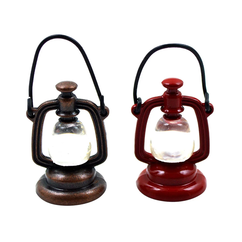 

Lamp Miniature Kerosene Lantern Oil Vintage Ornaments Decoration Supplies Light Lights Mini Furniture Kitchen Decorations