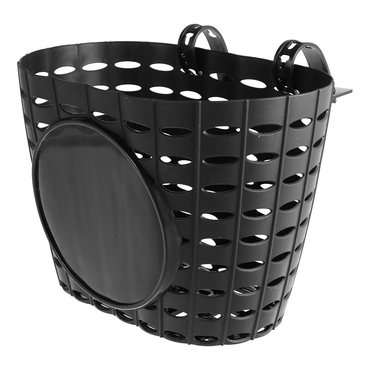 

1pc Plastic Children Basket Detachable Bike Storage Basket for Kids Bike(Black)