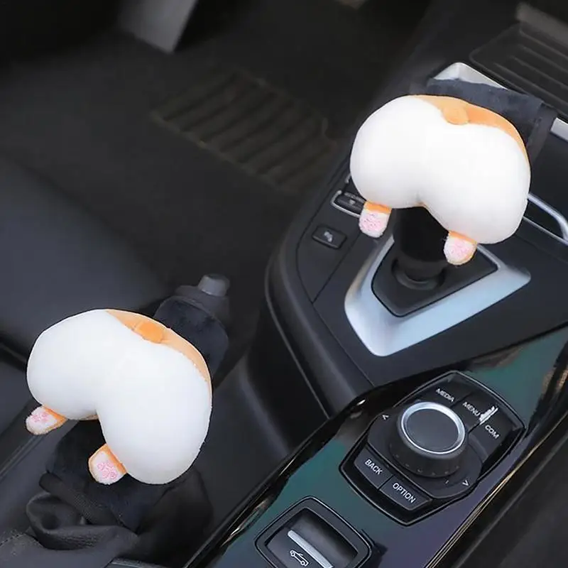 

Car Handbrake Sleeve Car Gear Cover Shift Knob Cover Comfortable Car Accessorie Protective E Brake Sleeve Accessories Gear Shift