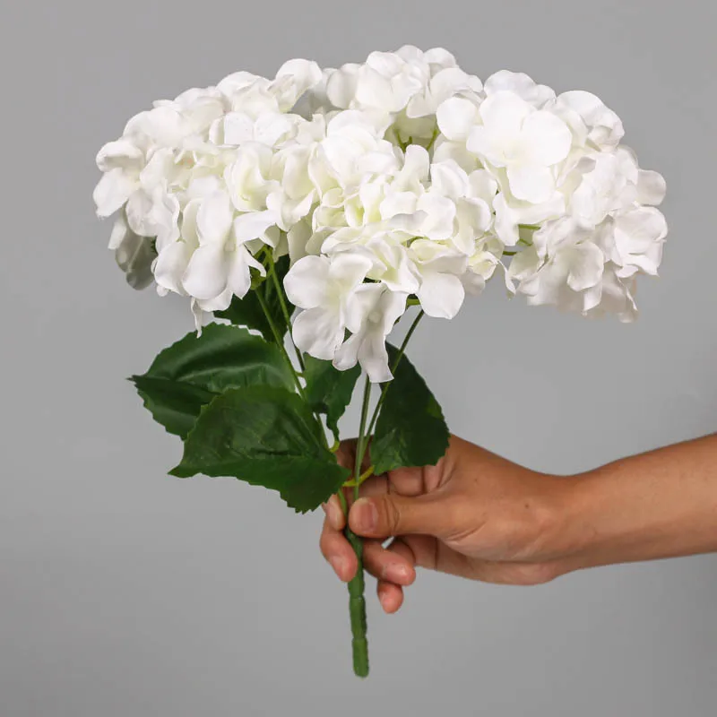 

Artificial Flowers Hydrangea Branch Home Wedding Decor Autum Silk Plastic Flower High Quality Fake Flower Party Room Decoration