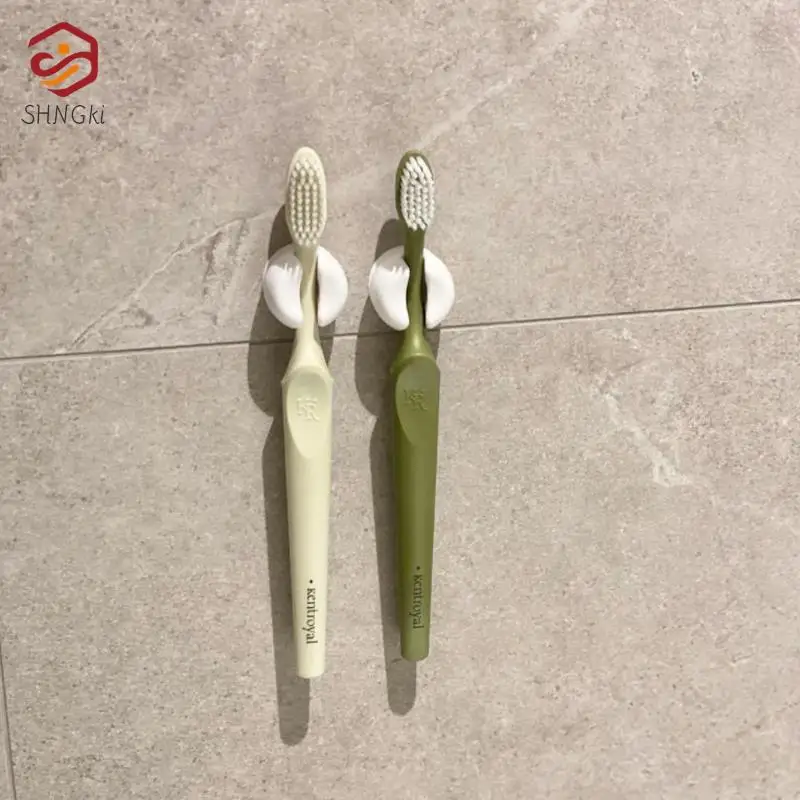 

2PCS Suction Cup Silicone Toothbrush Holders Wall Door Hooks Towel Key Plug Holder Hanger For Bathroom Home Office Organizer