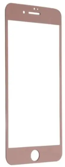 Закаленное стекло с цветной рамкой (fullscreen) для iPhone 7 Plus DF iColor-08 (rose gold) | Мобильные