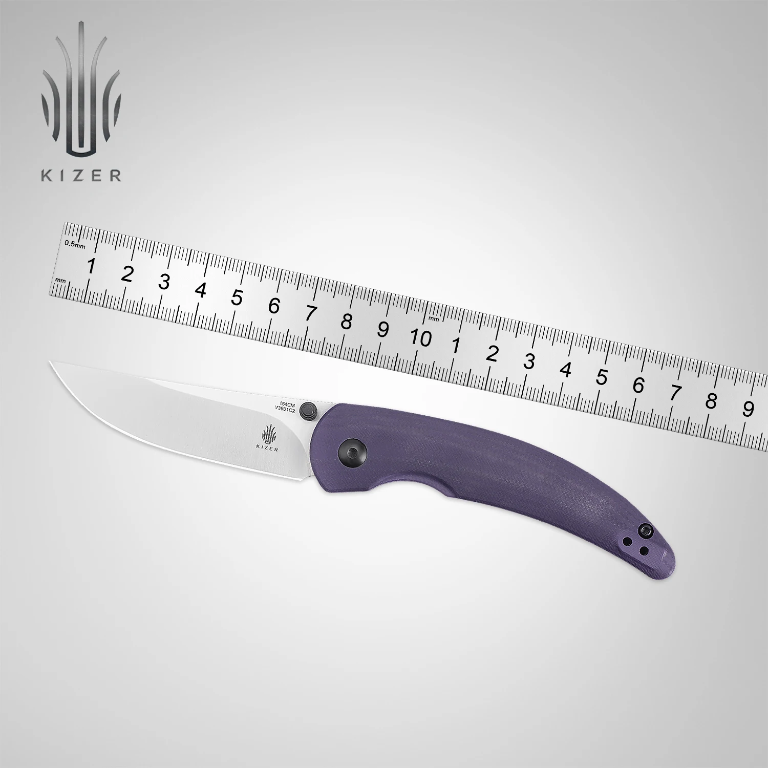 Kizer Knife Pocket V3601C2 Chili Pepper 2022 New Survival Knife with 154CM Steel Blade High Quality Outdoor EDC Tools