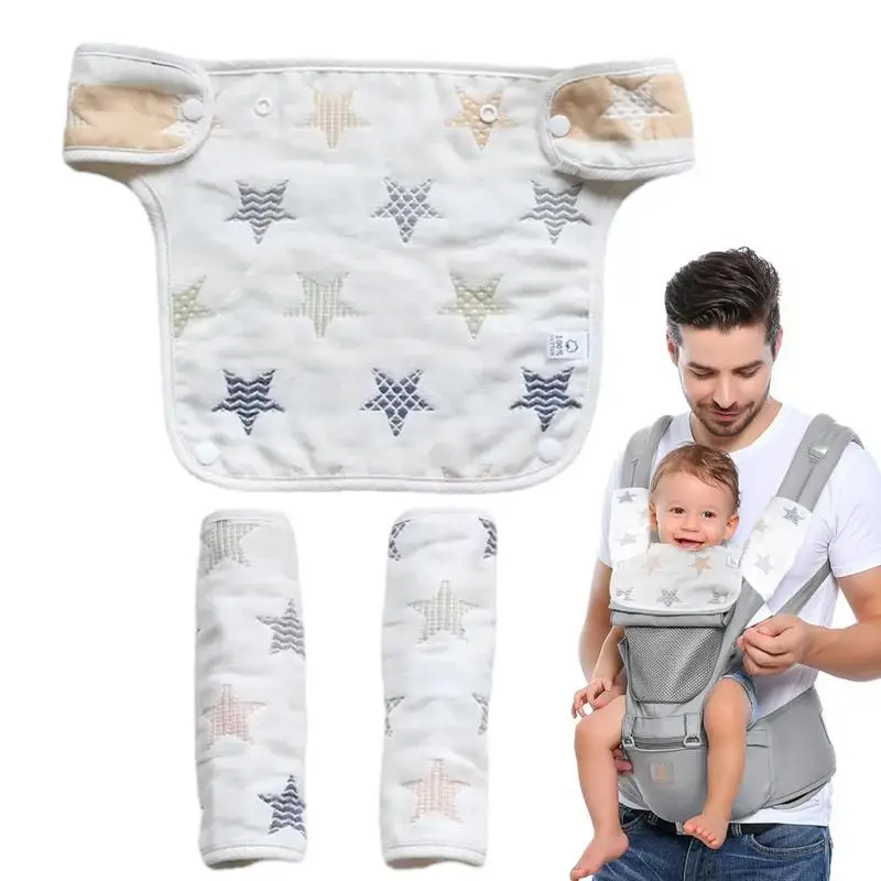 

Waterproof Bibs Baby Drool Bibs Teething Bibs Cloths Pure Cotton Anti-deformation 6-Layer Gauze Fabric Eating Bibs For Toddler