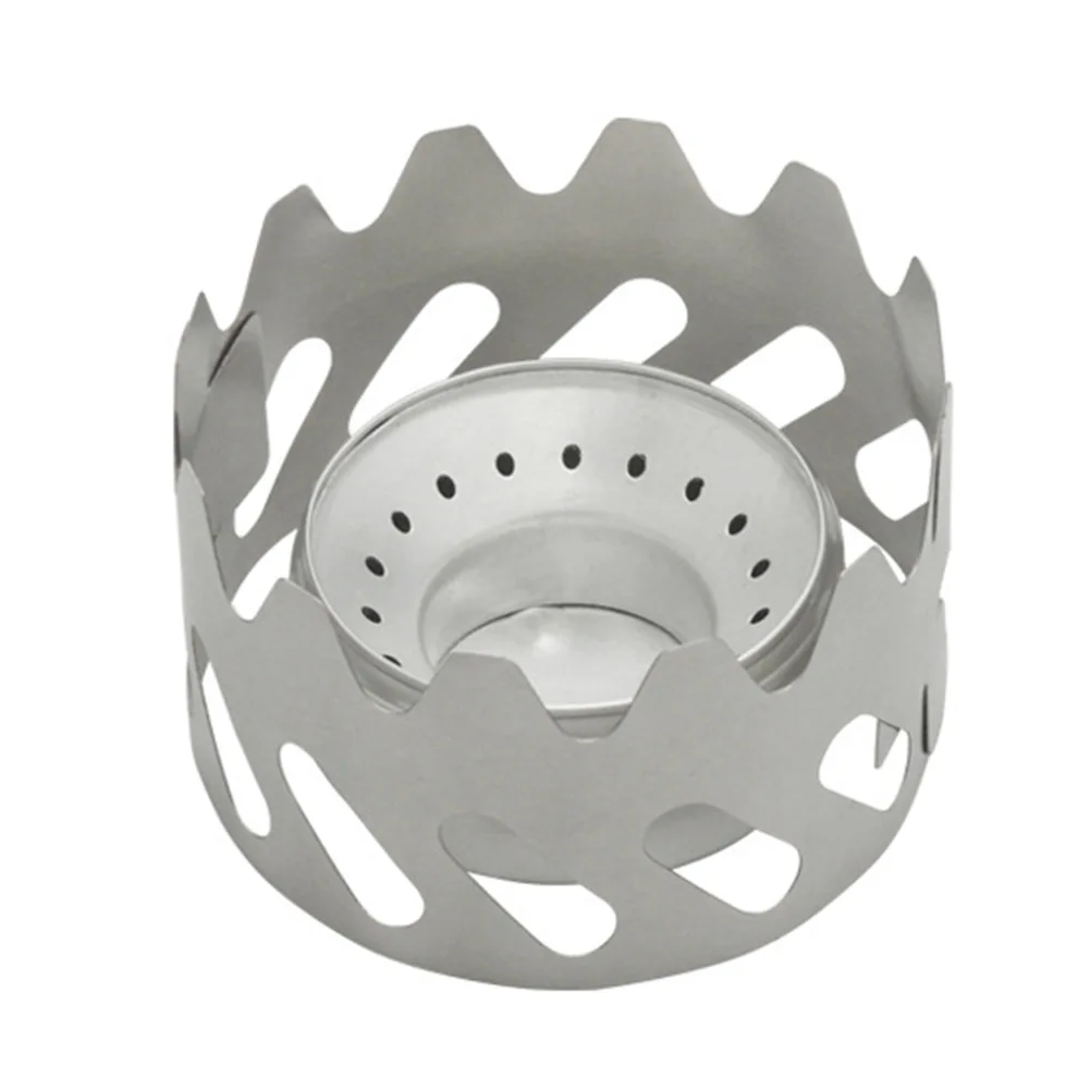 

Aluminum Alcohol Stove With Lid Titanium Windshield Fire Cover Burner Set For Outdoor Cooking Supply Camping Picnic Backpacking