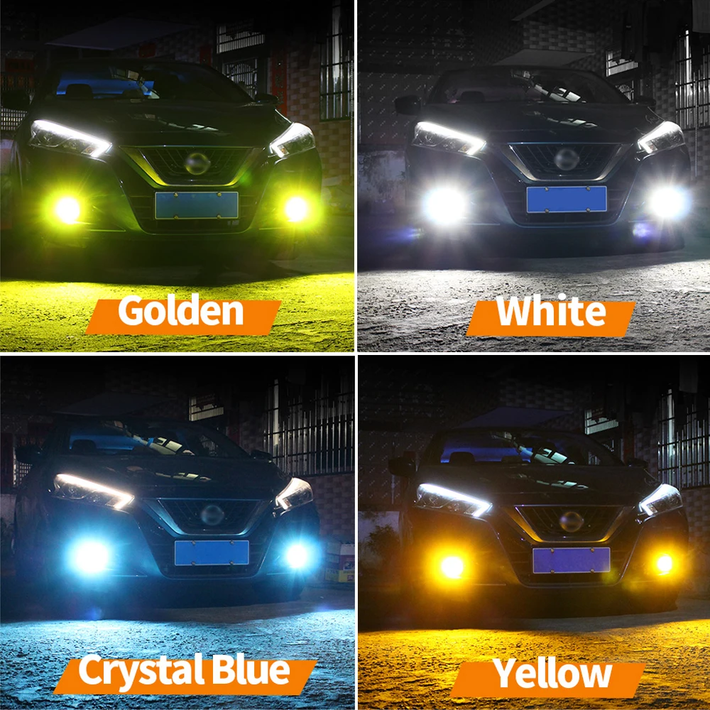 2pcs LED Fog Light Blub 9006 HB4 Lamp Canbus No Error For Hyundai Accent i10 i30 Sonata Solaris 2017 2018 2019 2020 2021 - купить по